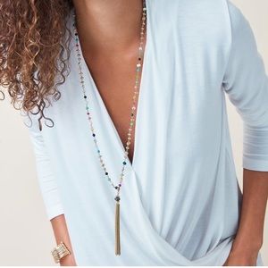 Stella & Dot Gitane Tassel Necklace